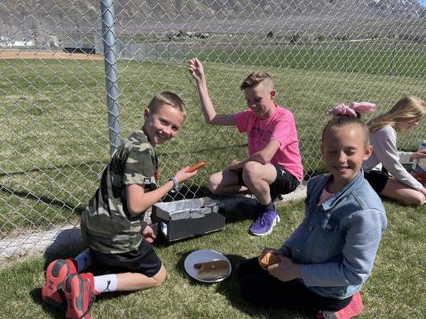 Mr. Craig's students made solar ovens and cooked hotdogs