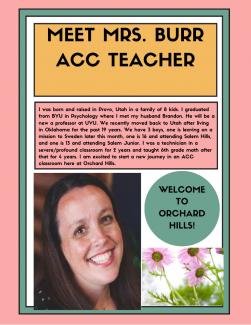 Mrs. Burr New ACC Teacher