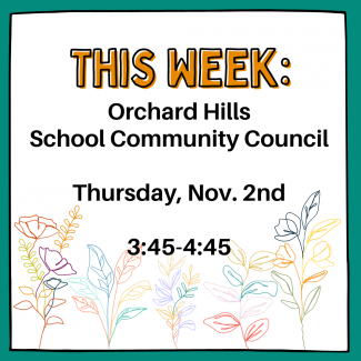 School Community Council Nov. 2nd