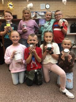 Potion Jars in Mrs. Alexander's Library Class
