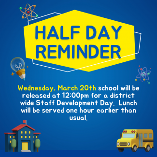 School Out at Noon on March. 20th