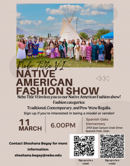 Nebo Title VI Native American Fashion Show