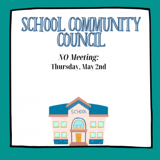 No School Community Council May 2nd