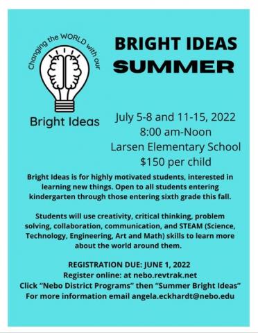 Bright Ideas Summer Session