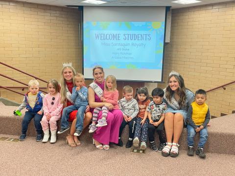 Miss Santaquin With OHE Students