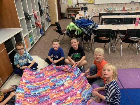 Second Grade Blanket Donations