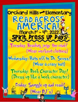Read Across America dress-up days