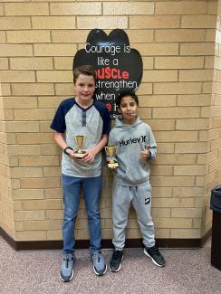 Trey Beesley and Diego Diaz - Chess Club Winners