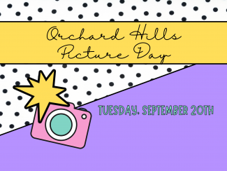 Orchard Hills Picture Day Sept. 20th