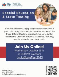 Special Ed and State Testing Info
