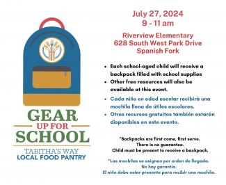 Gear Up For School Backpack Flyer